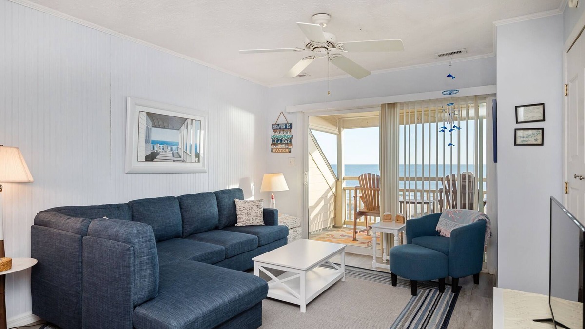 Caswell Beach Condo | A Dream Come True: Oceanfront Condo with Community Pool