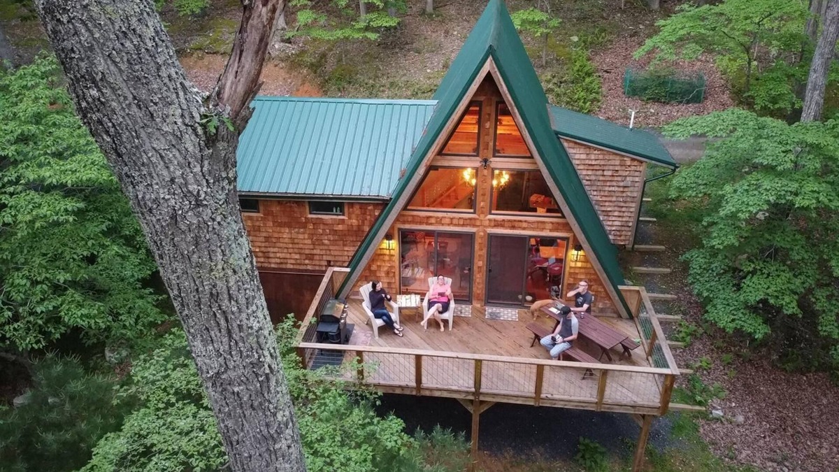 Wardensville Cabin | A-Frame Cabin Escape in George Washington Natl Forest, Lost River Area, WV