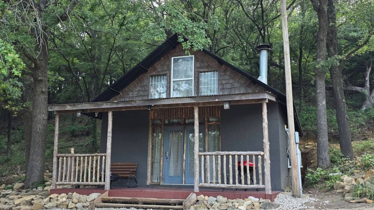 Davis Cabin | A-Frame Cabin located just minutes from Turner Falls.