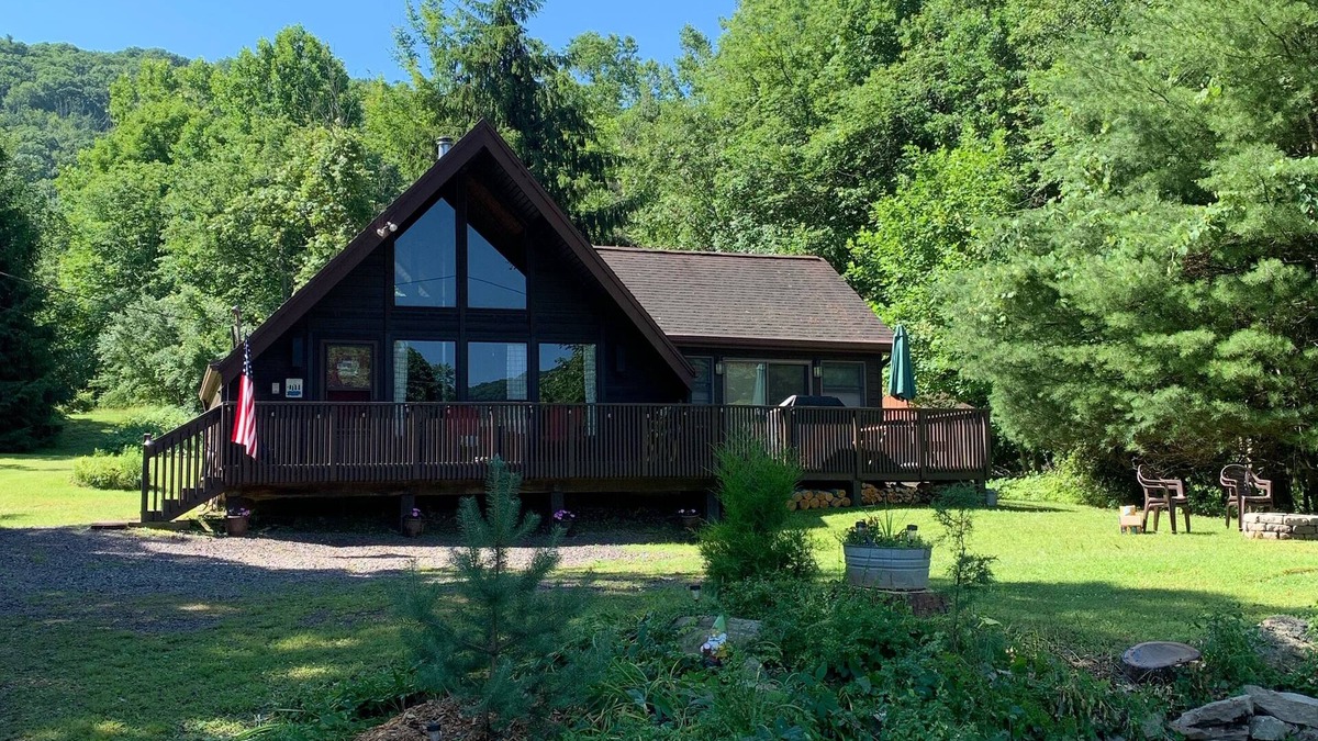 Beach Haven Cabin | A-Frame cabin off private lake in Bloomsburg, PA