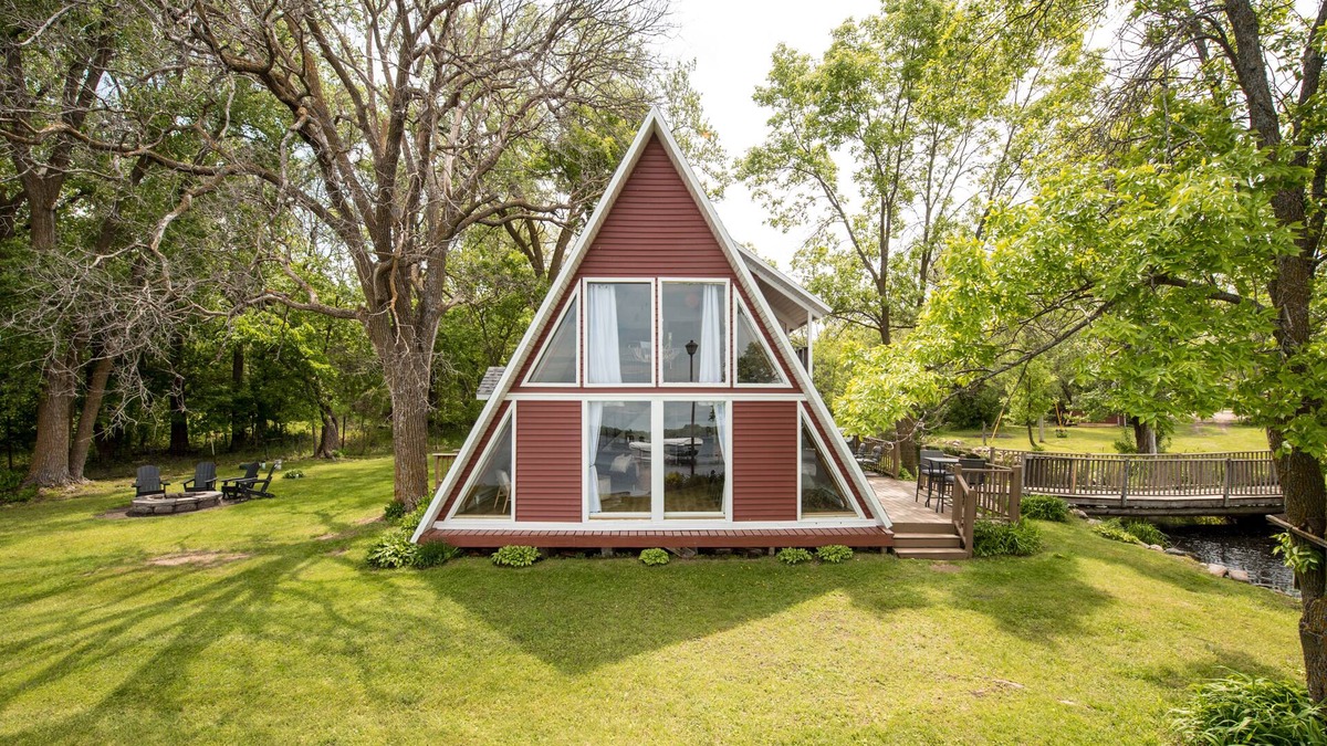 Osakis Cabin | A-Frame Cabin - Private Backyard
