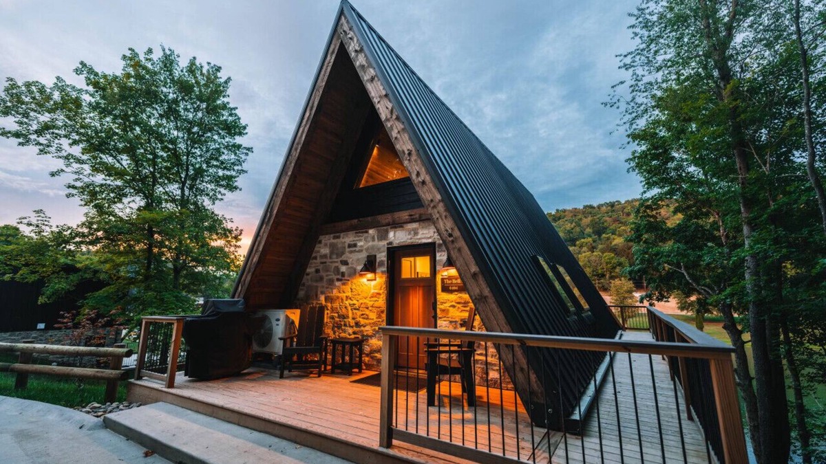 New Philadelphia Cabin | A-Frame Cabin on 95-acres with 2 private lakes