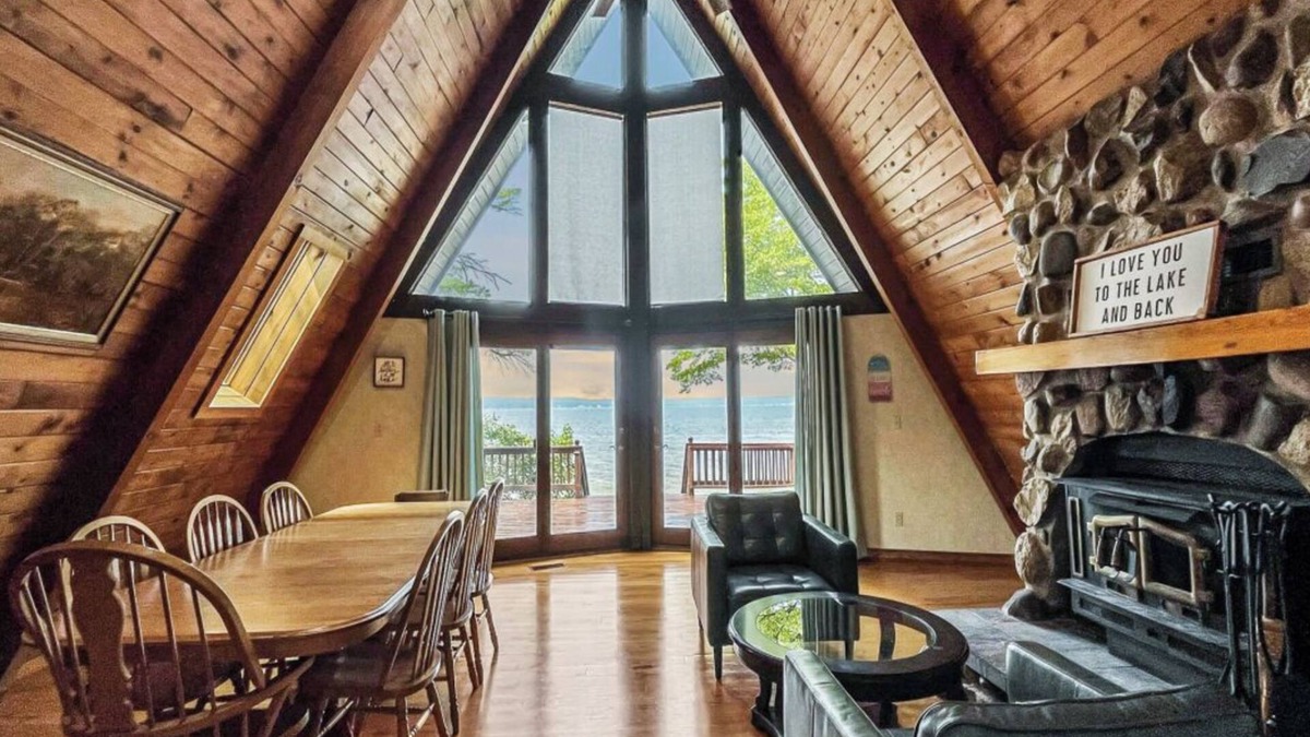 Parrott Point Ski Chalet | "A Frame of Mind" on Mullett Lake