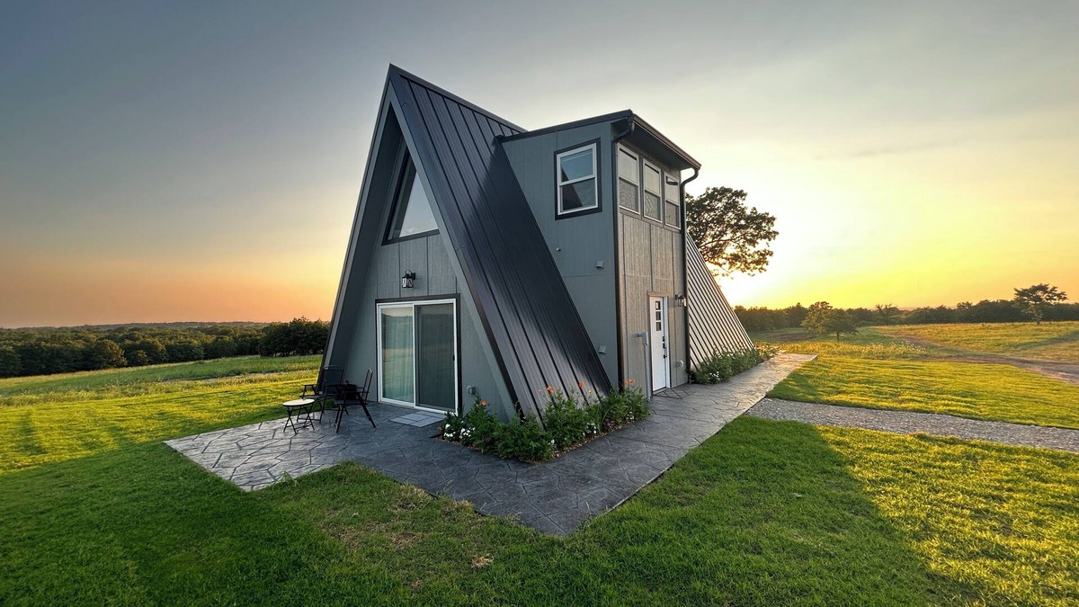 Garvin County Cabin | A-Frames at Harmony Hills, Exotic Animal Jeep Tours, Hot Tub, 320 Acre Ranch
