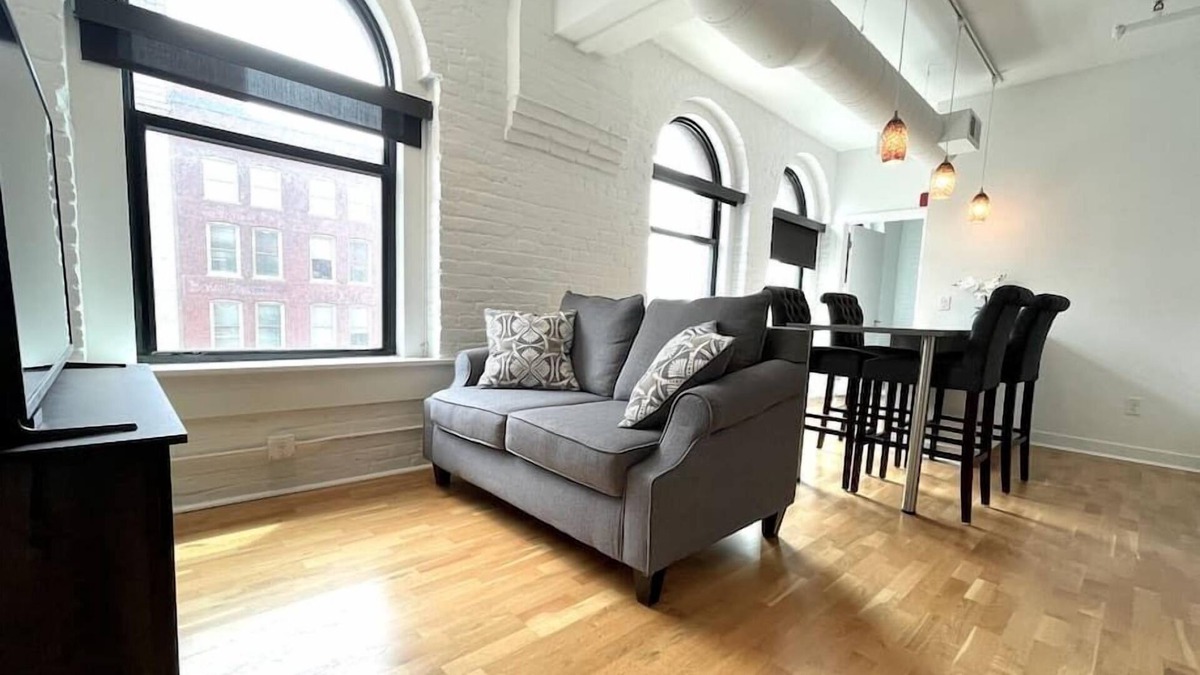 Old Market Apartment | A historic 1,000 square foot loft in the heart of the Old Market with Howard Street view