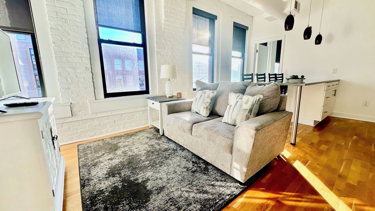 Old Market Apartment | A historic 1,000 square foot loft in the heart of the Old Market with Howard Street view