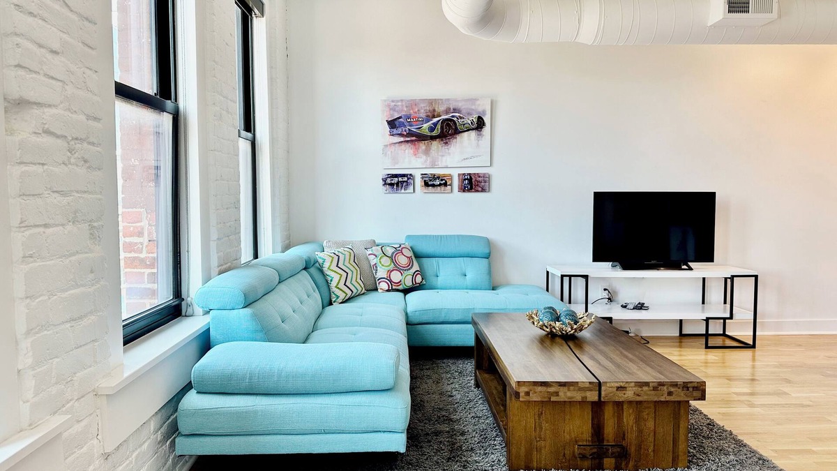 Old Market Apartment | A historic 900 square foot Atrium loft in the heart of the Old Market