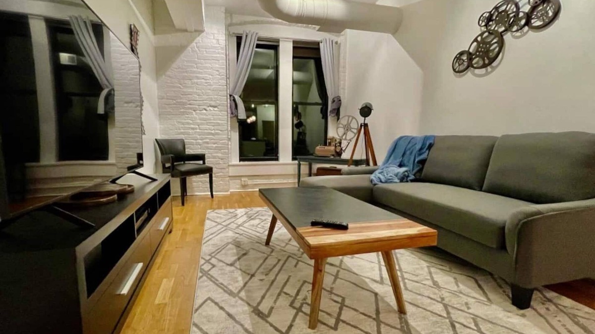 Old Market Apartment | A historic movie themed, 1,200 square foot loft in the heart of the Old Market