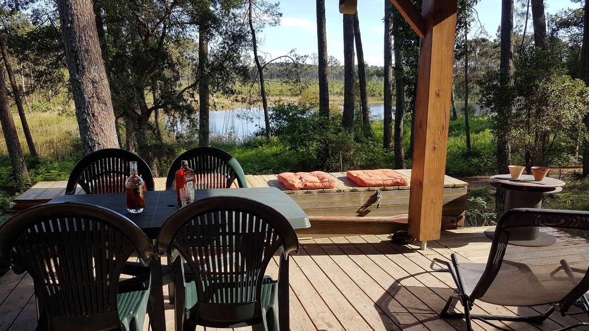 Leon Ski Chalet | A little paradise under the pines. Large covered terrace