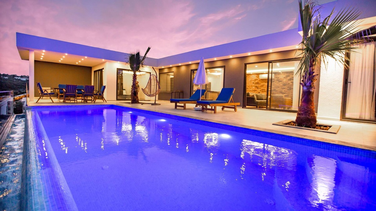 Patara Villa | A stunning contemporary villa with views towards the sea at Patara.