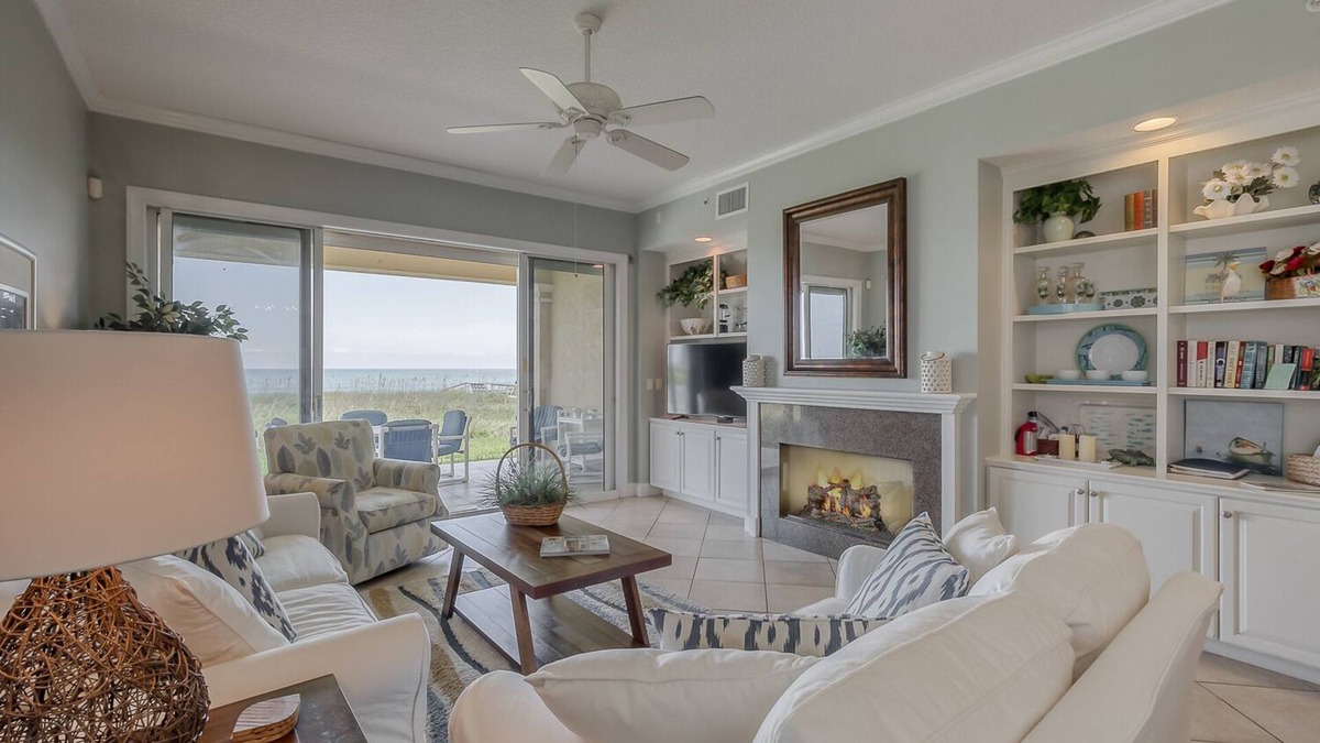 Vilano Beach Condo | A WOW! Pristine, private oceanfront. Luxury 7 unit boutique bldg. St Aug close
