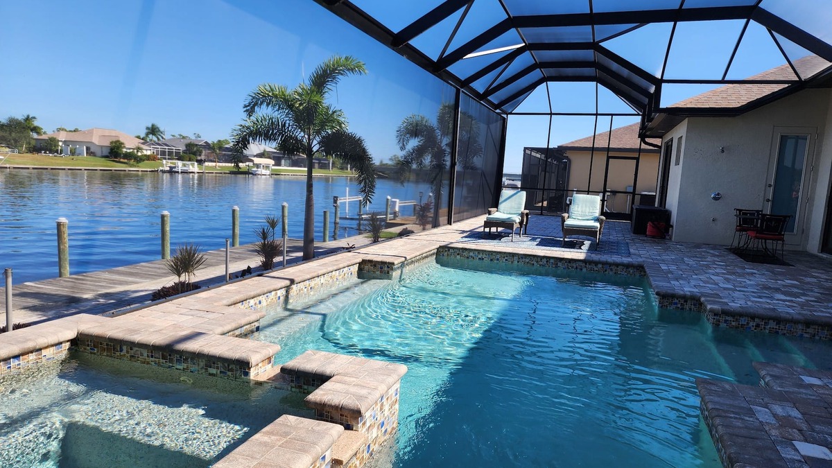 South Gulf Cove House | A100+ REVIEW WATERFRONT LUXURY HOME w/HEATED POOL&SPA/GULF ACCESS/CLOSE TO BEACH
