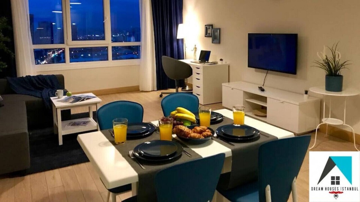 Bagcilar Apartment | A2-241 · Dark Ocean Apartment -1+1 High Floor ..