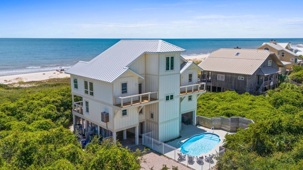 Plantation House | Acacia: Stunning Beachfront Home, Private Pool, Pet-Friendly, Hot Tub, Sleeps 26