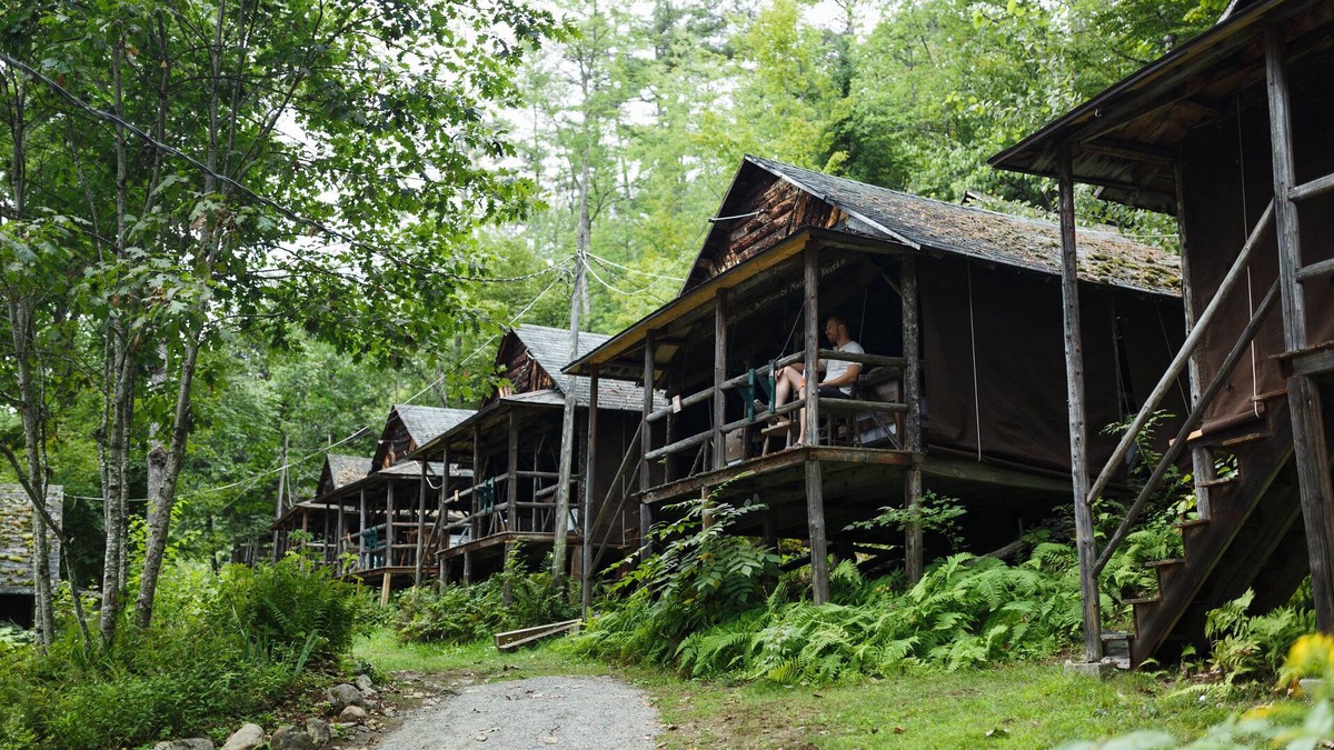 Lyman Cabin | Adirondack Glamping Cabins in All Inclusive Resort on Ogontz Lake