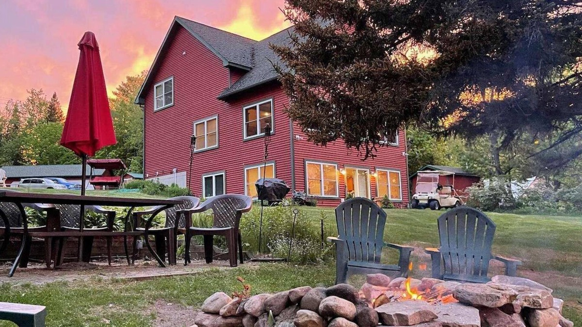 Ellenburg Center Apartment | Adirondack Hideout, lakefront location and sandy shoreline