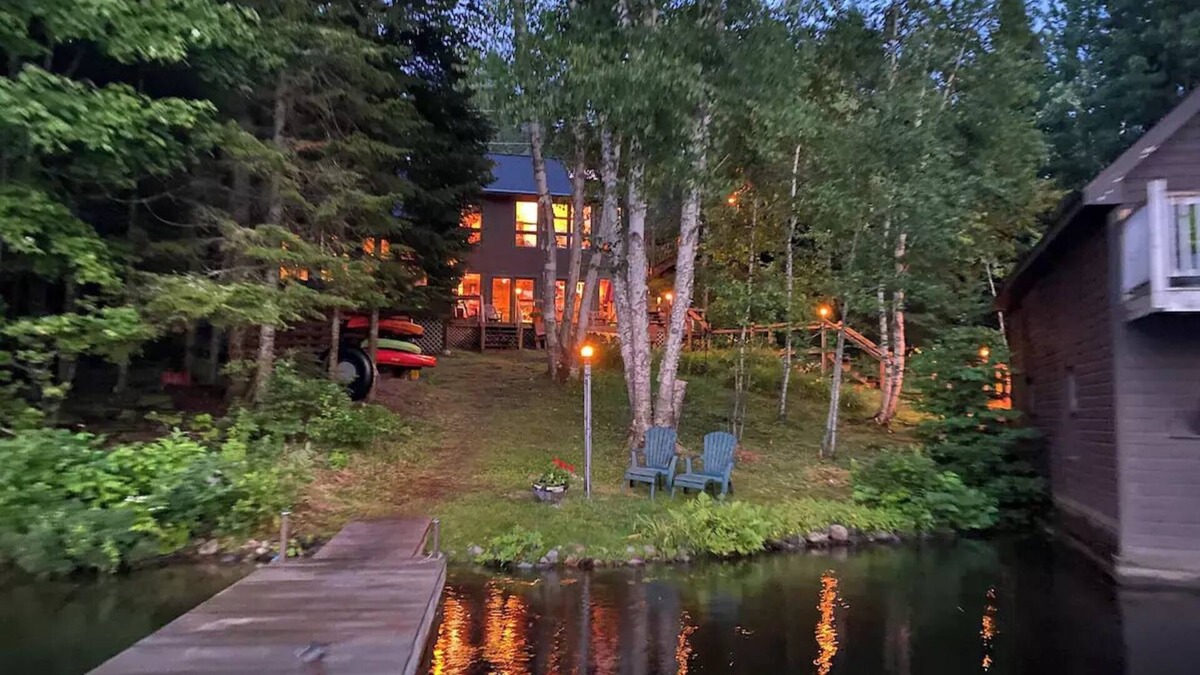Rainbow Lake Cabin | Adirondack Luxury Cabin on Rainbow Lake NY. Secluded. Area Activities & Fun!