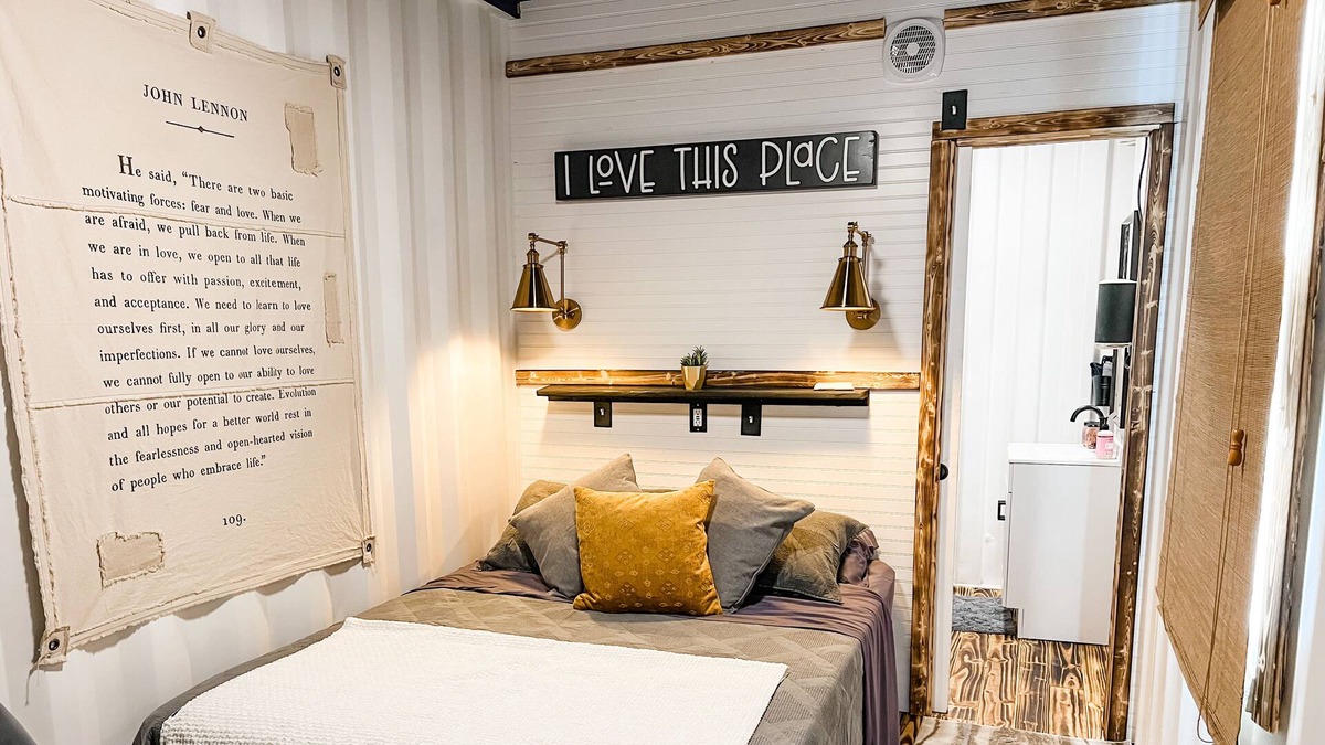 Marble Falls Villa | Adorable container villa suite at Retreat Ranch