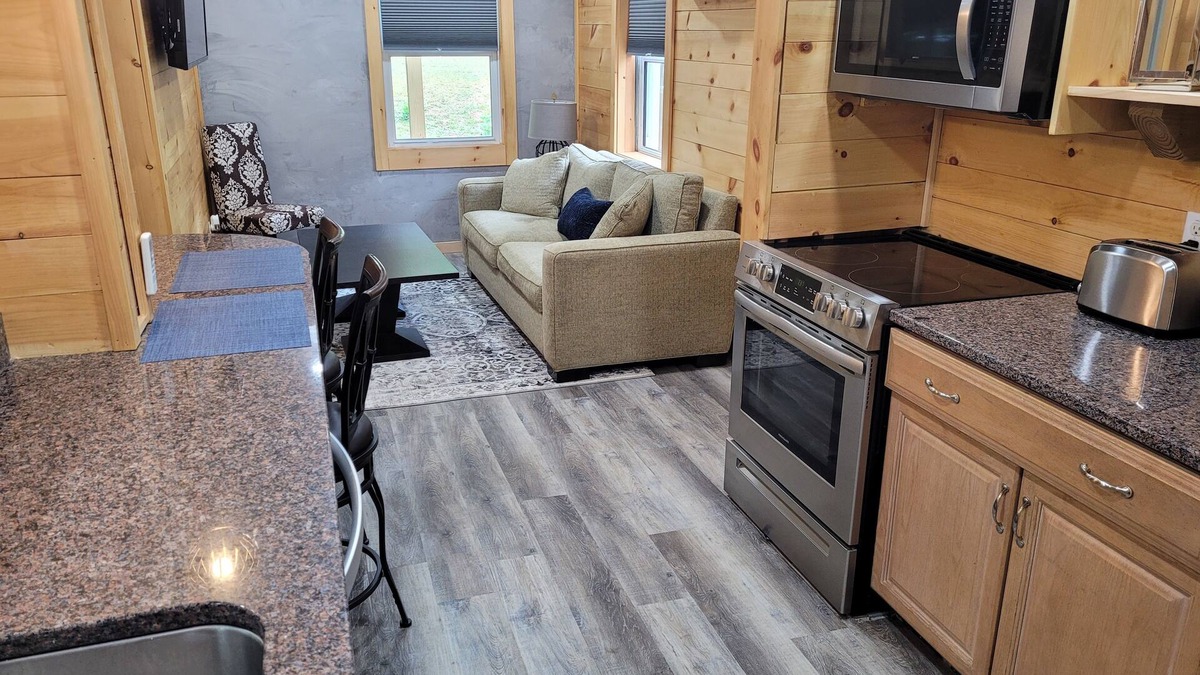 Rutherfordton Condo | Adorable garden level condo with courtyard and firepit