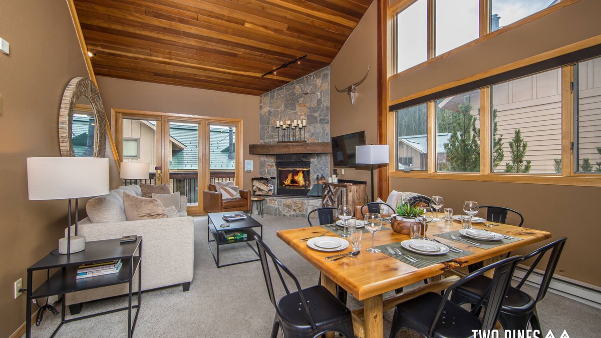 Big Horn House | Adorable Ski-In/Out Big Horn! Walk to Big Sky Resort! Cozy Fireplace!