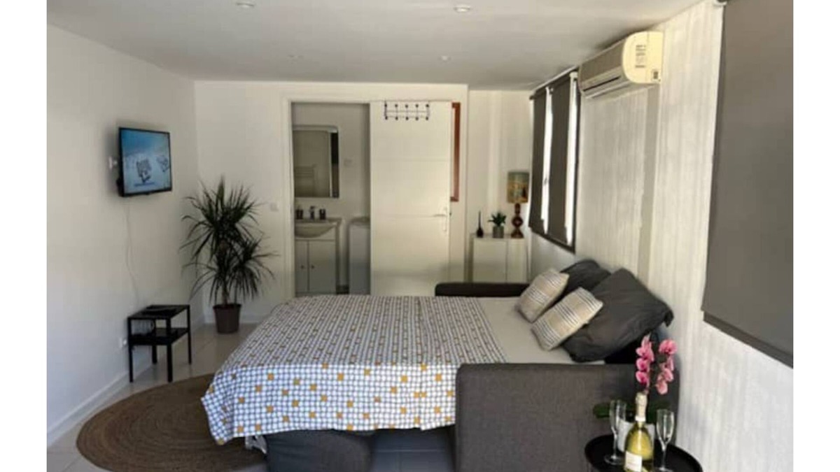 L'Ariane Apartment | Adorable studio (sleeps 3) with parking and outdoor space