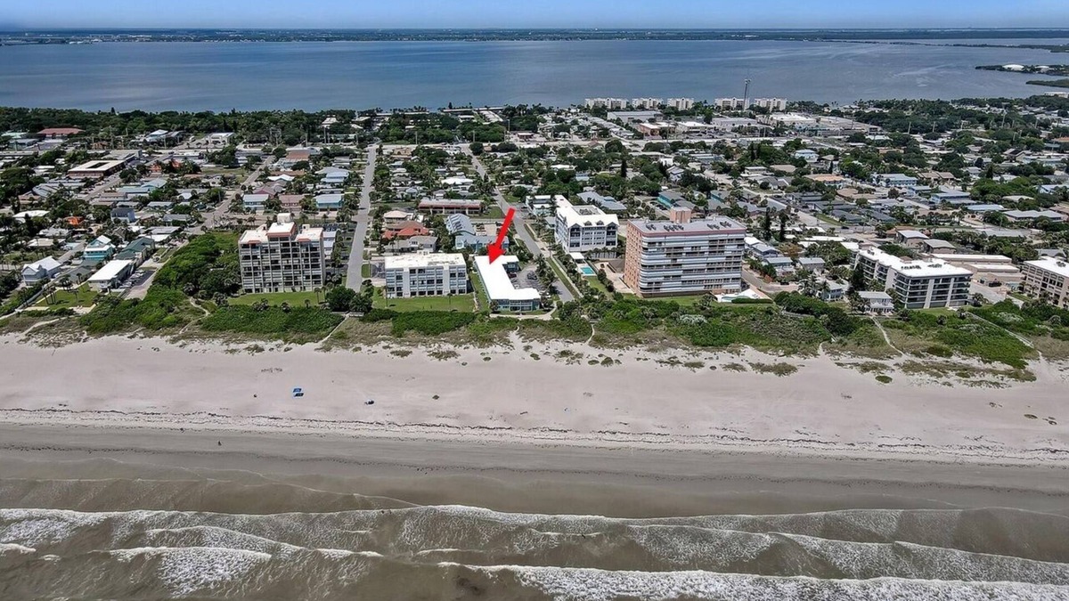 Port Canaveral Condo | Affordable 2BR Main floor unit RIGHT ON THE BEACH! 1 King & 2 Queen Beds.