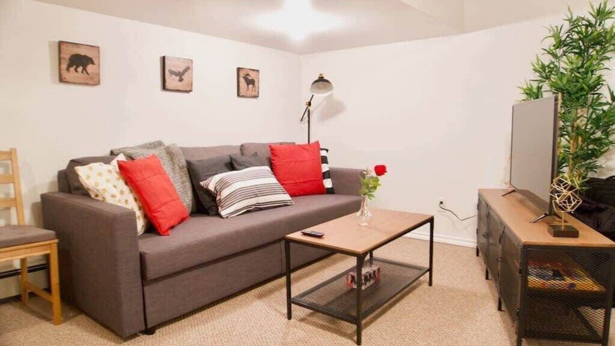 Moose Jaw Apartment | Affordable Cozy Suite, Parking, 4k Smart TV, WiFi ☕