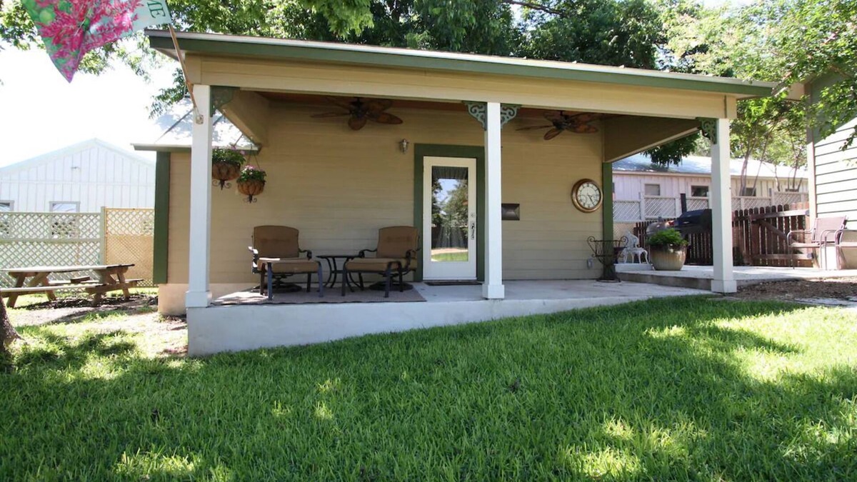 Fredericksburg Cottage | Agape side is just one block from historic main street, 50A EV plug available