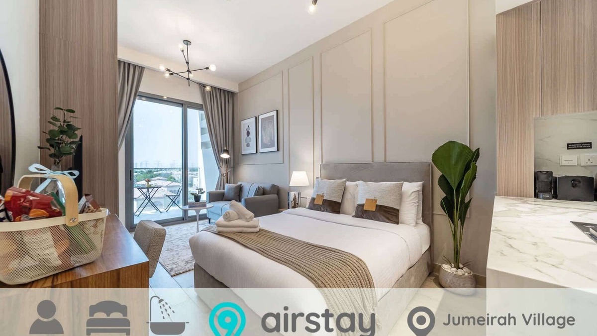 Jumeirah Village Triangle Apartment | Airstay | Stylish Studio | JVT | Community Views