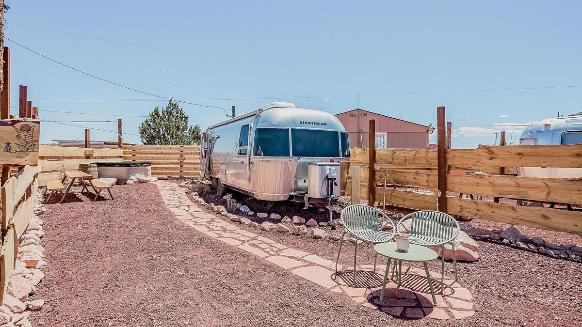 Valle House | Airstream w/ Private Hot Tub (Unit G) - 4 Person Airstream with Private Hot Tub