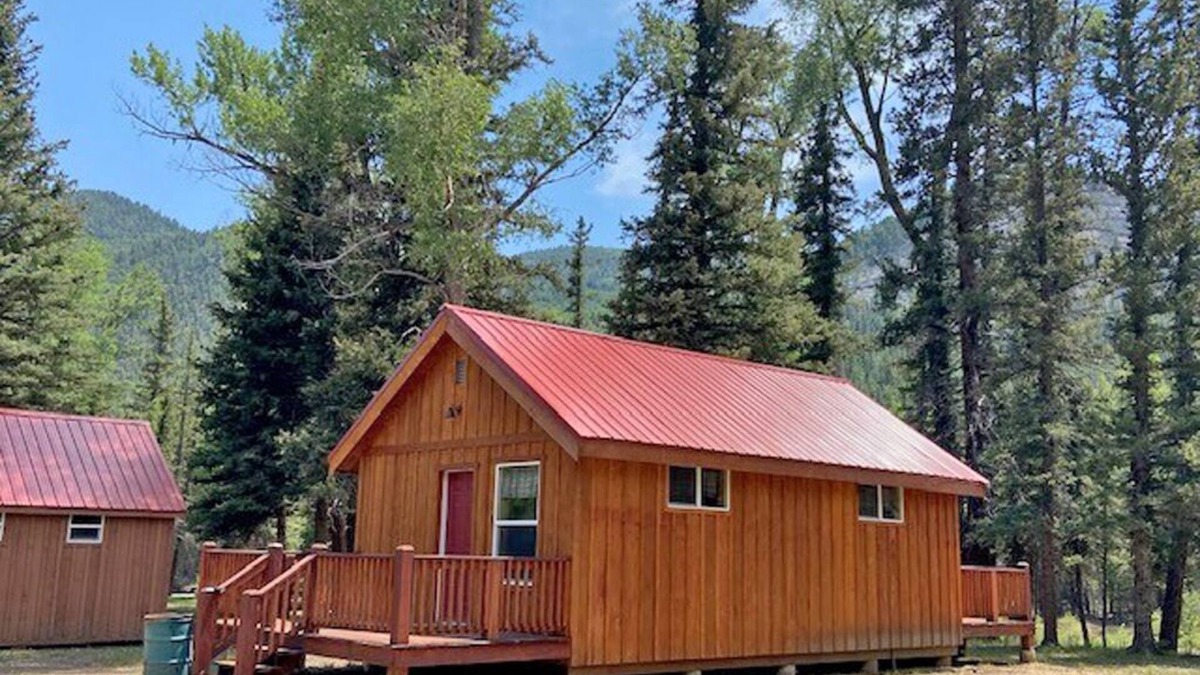 Alamosa Cabin | AIYM Camp Riverfront Duplex Cabin, Alamosa Canyon!