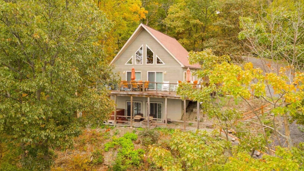 Burdett House | All Decked Out: Beautiful Chalet-style Seneca Lake Home!