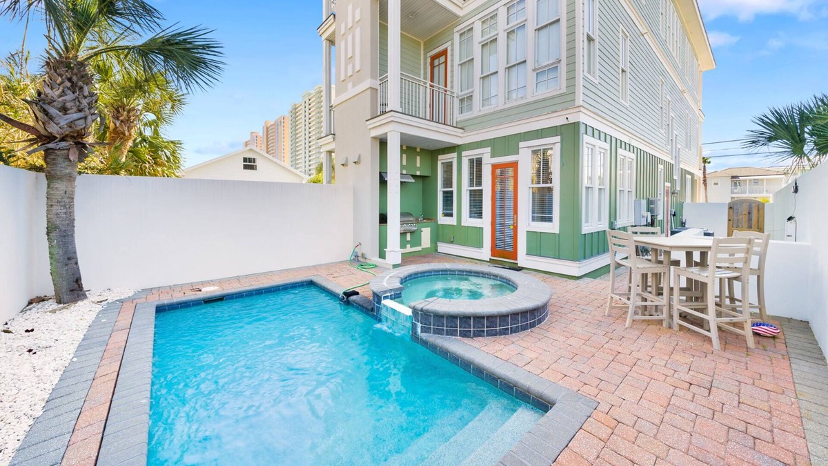 Miramar Beach House | Aloha Beaches! just steps to the Beach! Private Pool Elevator New Remodel