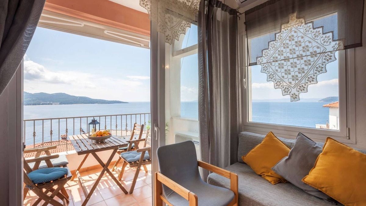 Neos Marmaras Apartment | Alterra Vita Apartments: Apartment with Great sea view