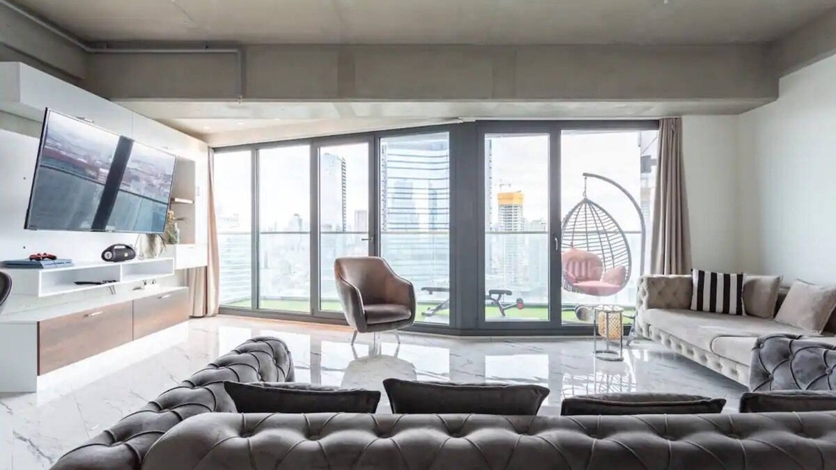 Bomonti Apartment | Amazing Central King Suite in 2 BR condo W Pool & Gym ( Ideal for long Stay)