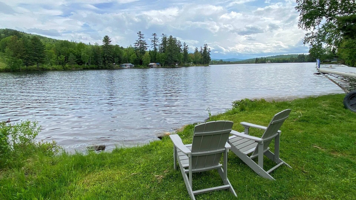 Whitefield House | Amazing lakefront home in the White Mountains with game room, theater, and dog friendly!
