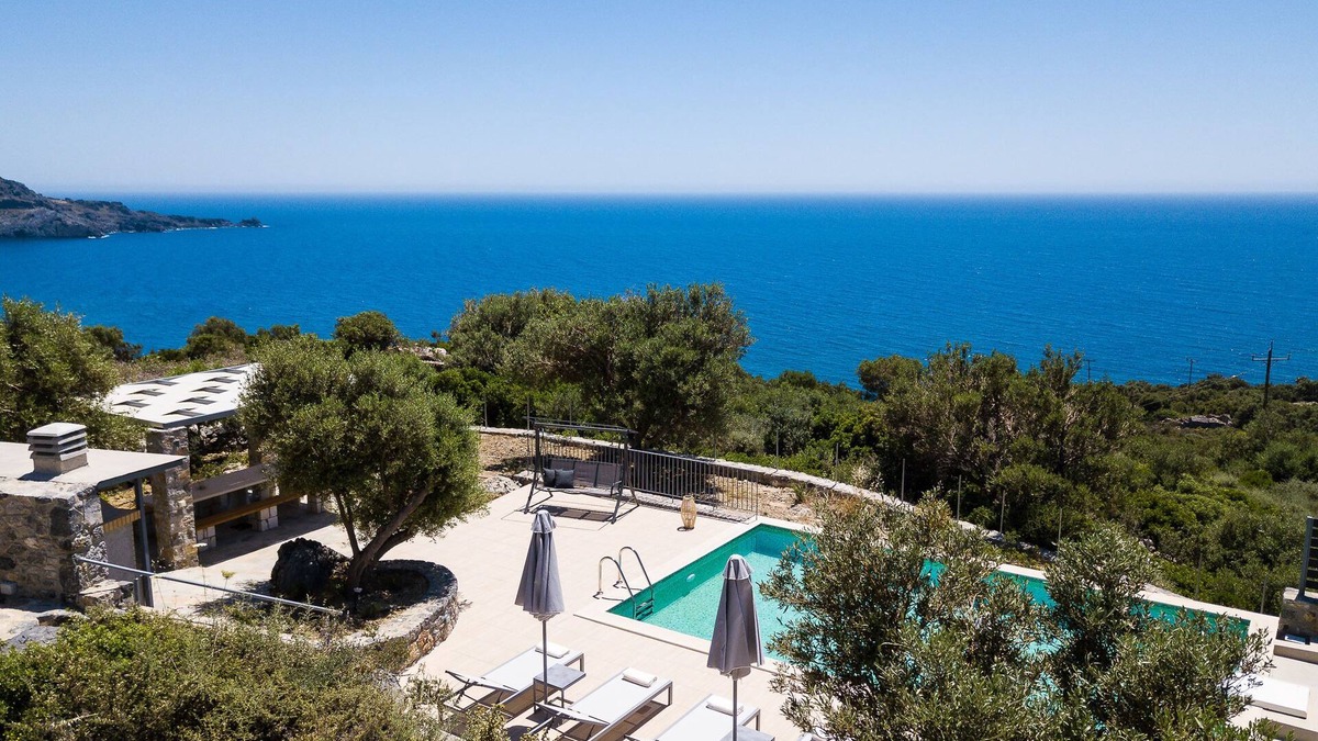 Agios Vasileios Villa | Amazing sea views, heated pool, near the Beach