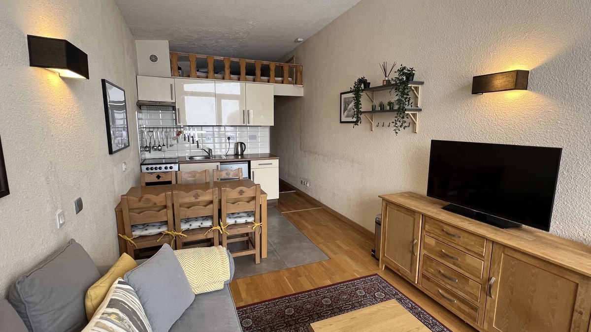 Arc-2000 Apartment | Amazing ski location. Great views of Mt Blanc.
