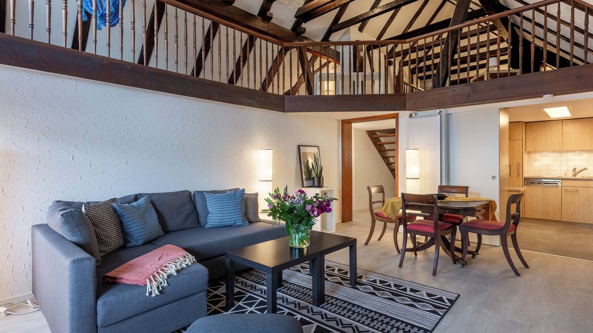 Arth Apartment | Amazing Swiss chalet style apartment with stunning view on mountain and lake Zug