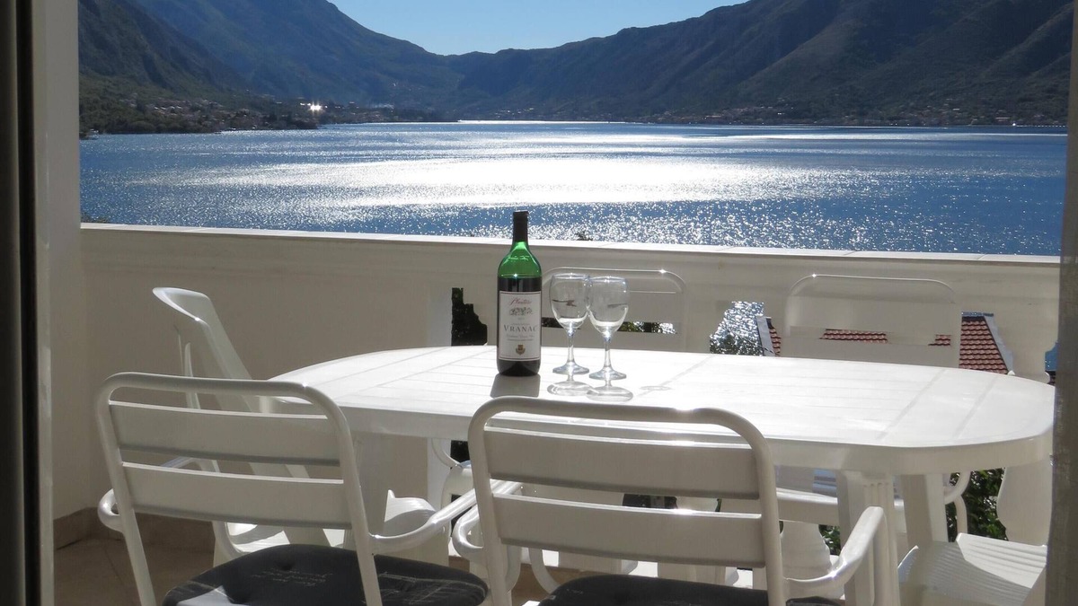 Orahovac Apartment | Amazing views over Bay of Kotor from Freya's Apartment, Orahovac