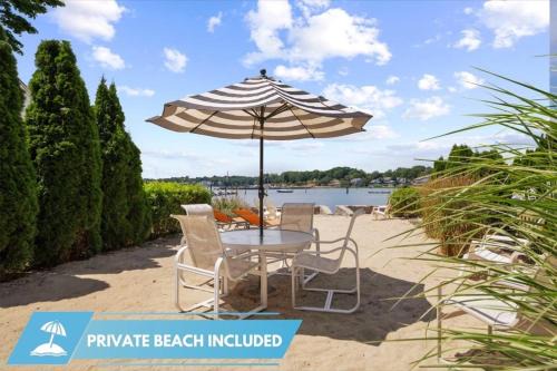 Branford House | Amazing Waterfront Home, Private Beach & Hot Tub Branford