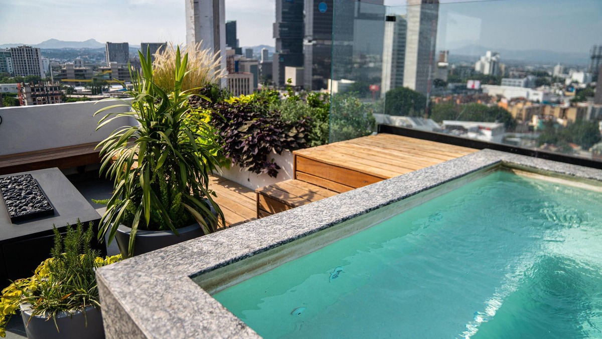 Guadalajara Apartment | Americas Residence, Downtown, Financial zone, Jacuzzi, Rooftop, Best Wifi. GDLn