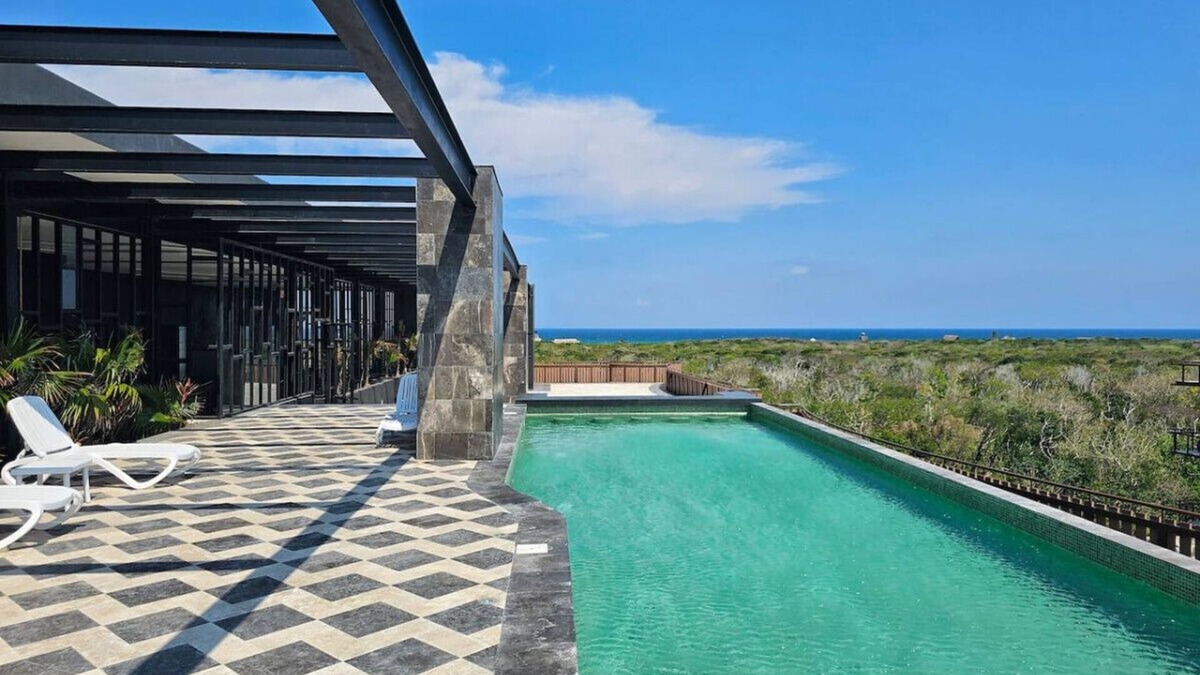 Playa Paraiso Apartment | Amira Sea View 1 bd Private terrace