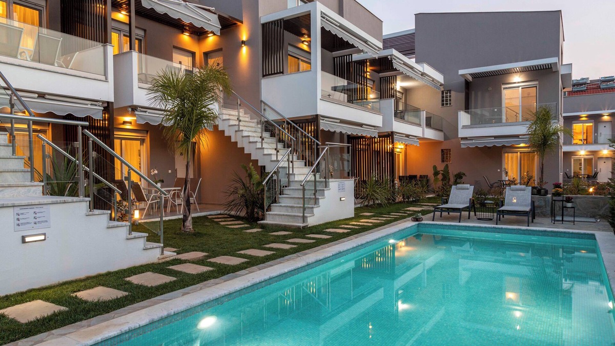 Paralia Ofryniou Apartment | Anastasia Residential Complex-Two-Bedroom Loft with Pool Access
