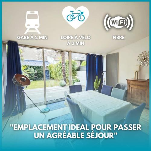 Ancenis Villa | Ancevia, Maison proche gare et Loire avec jardin