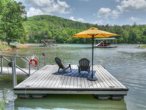 Blairsville House | Anchors Away - Lake Nottely - Blairsville GA - Hot Tub, Private Dock, Fire Pits, and Stunning Lake Views at Lake Nottely