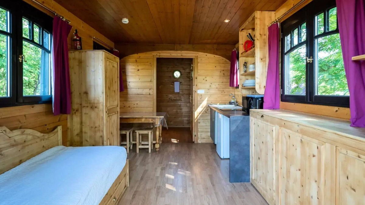 Bar-sur-Aube Cabin | Anhänger geeignet für Menschen mit eingeschränkter Mobilität 3 Personen