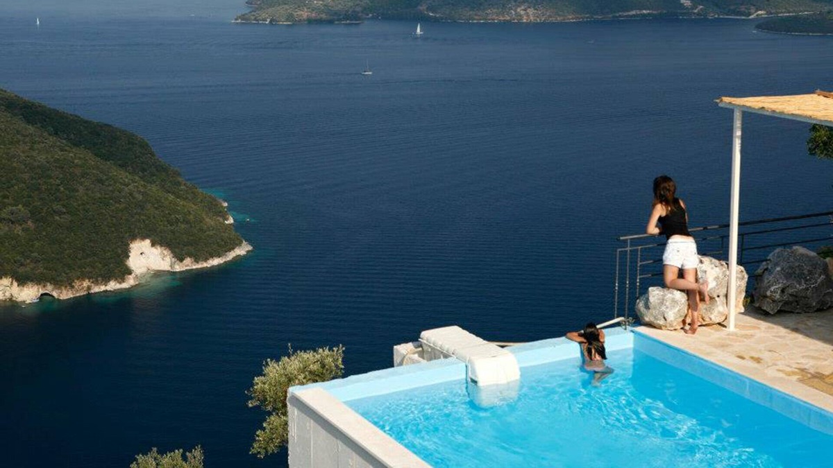 Katokhorion Villa | Antigoni's villas - one of the most amazing views in the mediterranian sea
