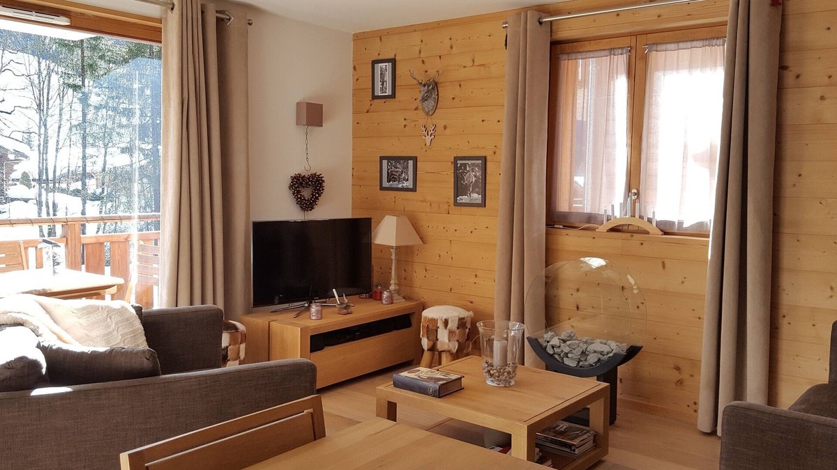 Les Gets Apartment | Apart. 3 * -LES GETS-6 Pax- 70 m2-WIFI-2 CH * 2SDB-150m. PERRIERES EXPRES TELESIEGE
