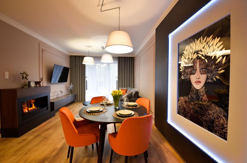 Cedzyna Apartment | Apartament Leśny No 63 nad Zalewem z KOMINKIEM , GARAŻ w cenie